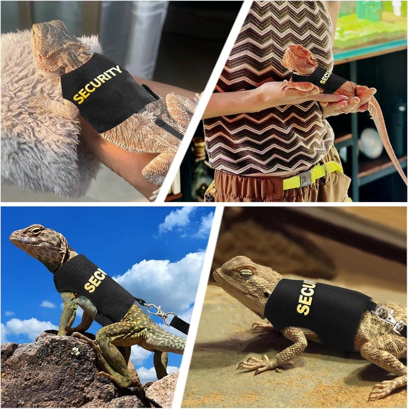KYLELOVE Bearded Dragon Harness and Leash-Bearded Dragon Clothes Lizard Accessories Stuff for Escape Proof Small Animal Reptile Adjustable Harness and Leash Rope for Walking Outdoor - Image 4